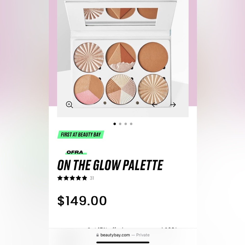 New in box OFRA bronzing pallete